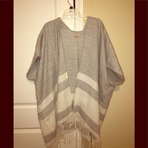 Women’s Open Front Cardigan with Fringe Detail